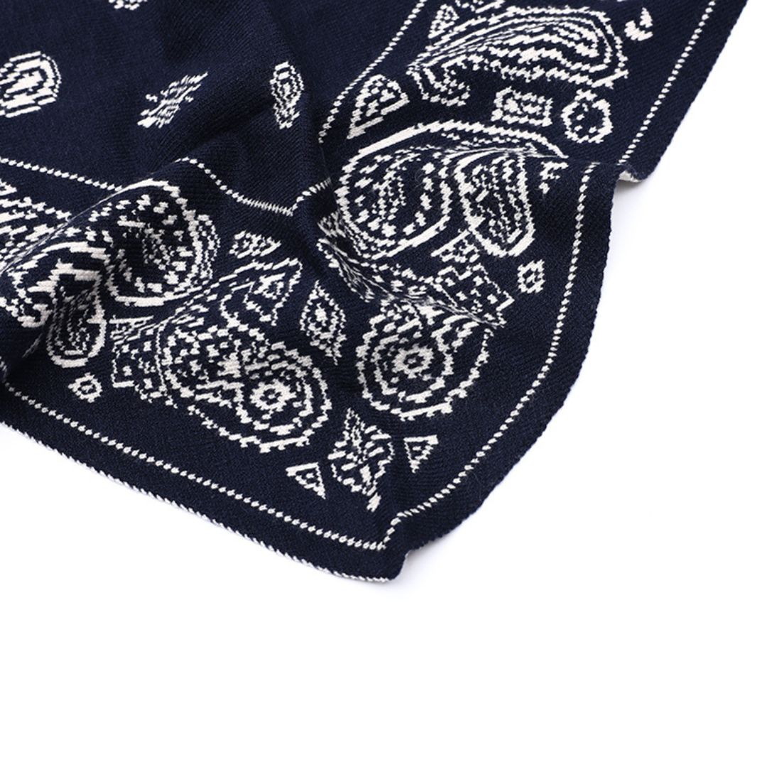 KUJTEN-INSPIRED SJAALTJE NAVY/BEIGE