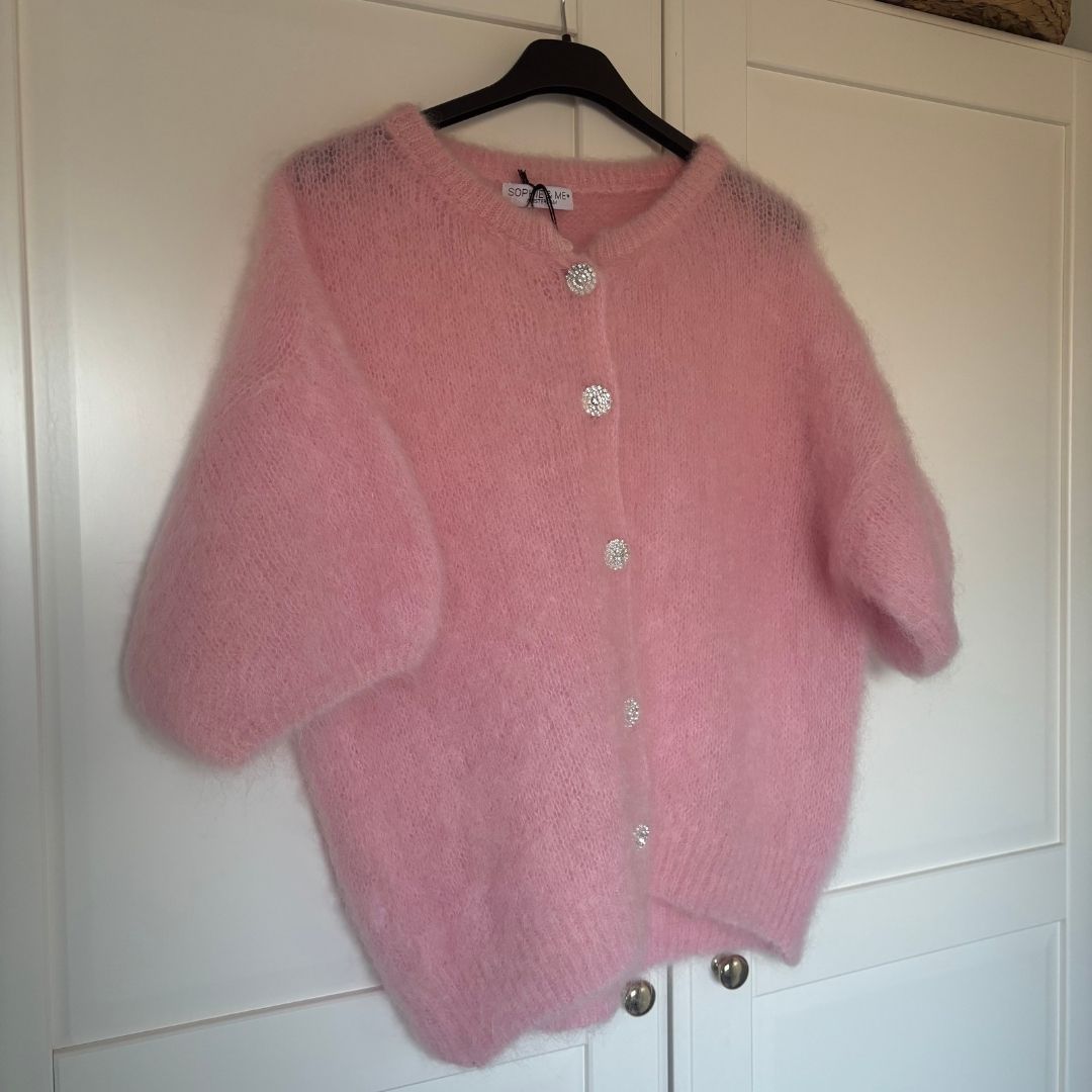 NOÉ VEST MOHAIR ROZE
