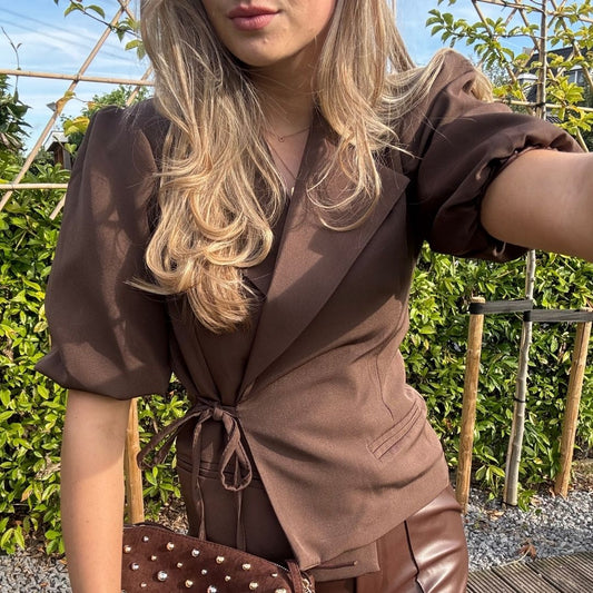 INDY BLAZER STRIK DONKERBRUIN