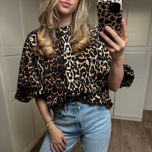Charlie blouse panterprint