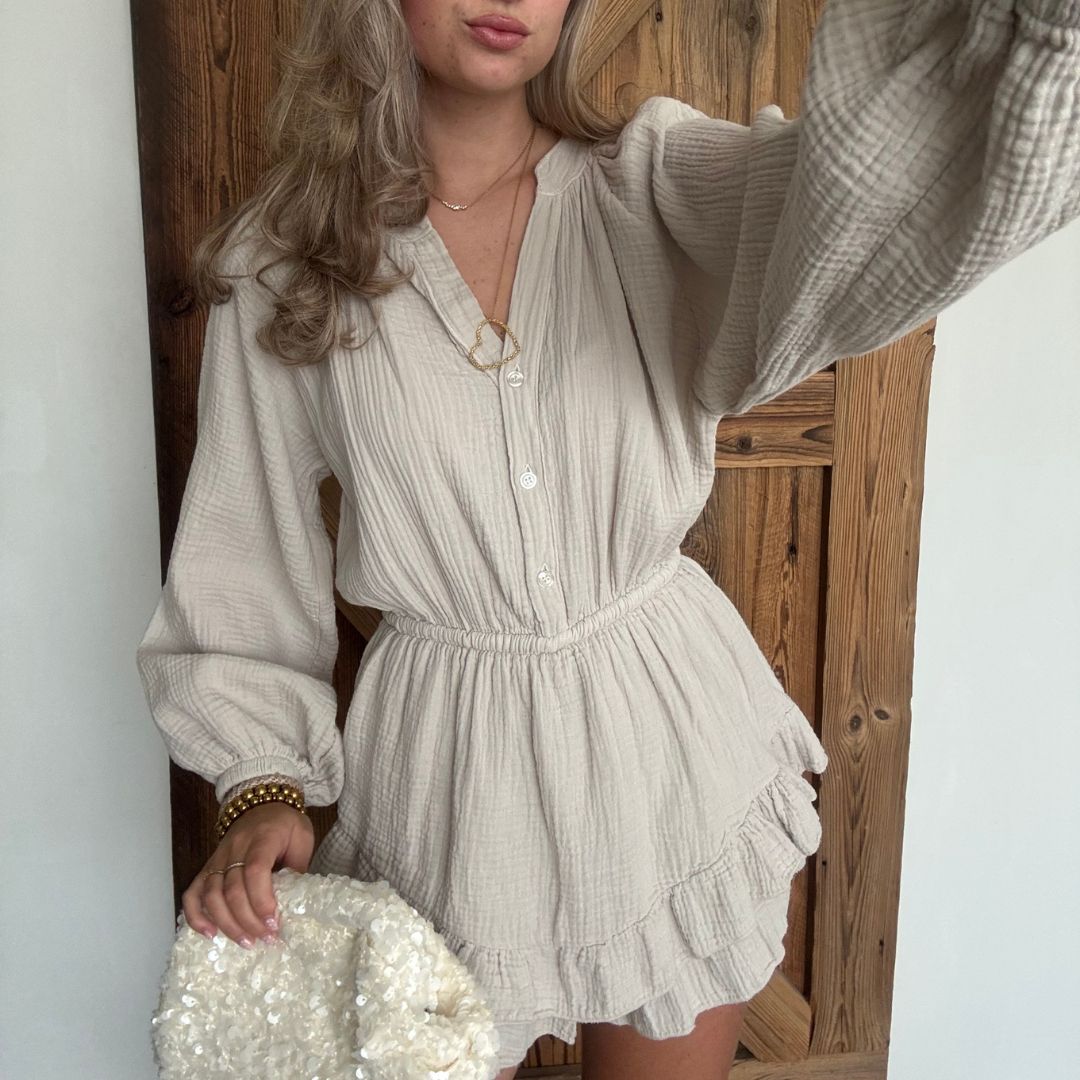 LOLA PLAYSUIT BEIGE