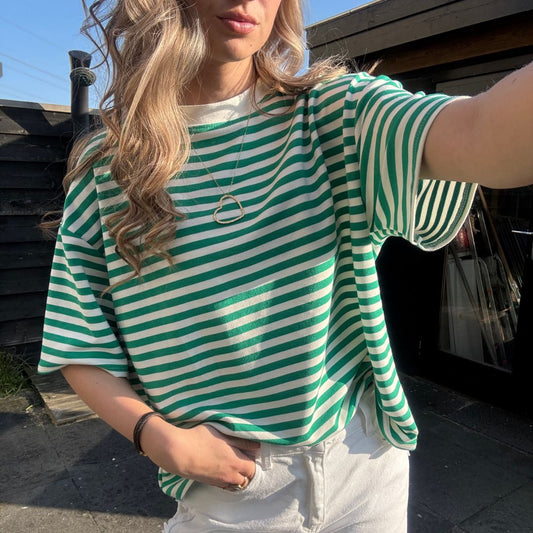 LILY SHIRT WIT GROEN