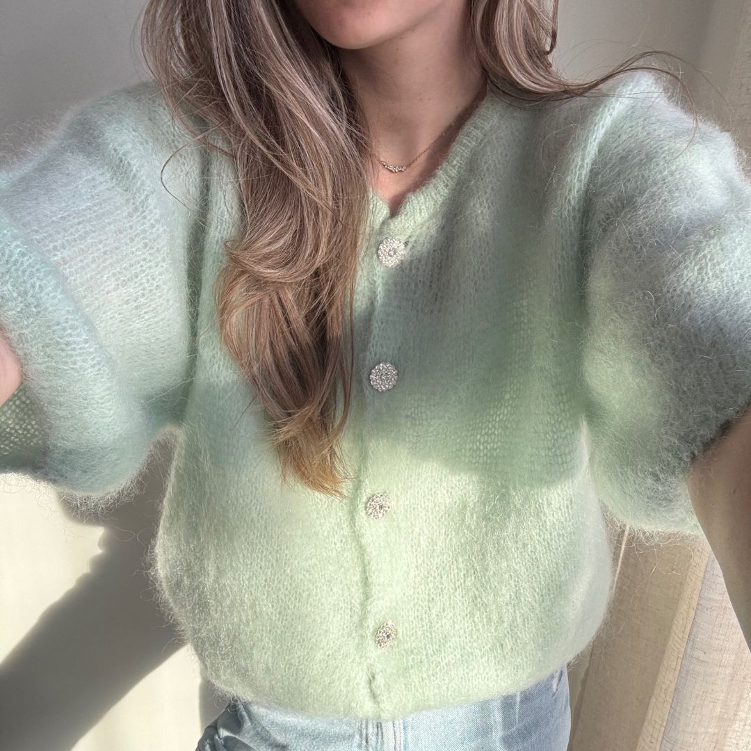 NOÉ VEST MOHAIR MINT