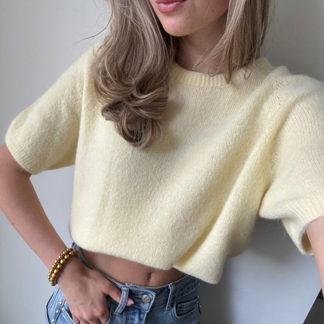 PIEN KNIT GEEL