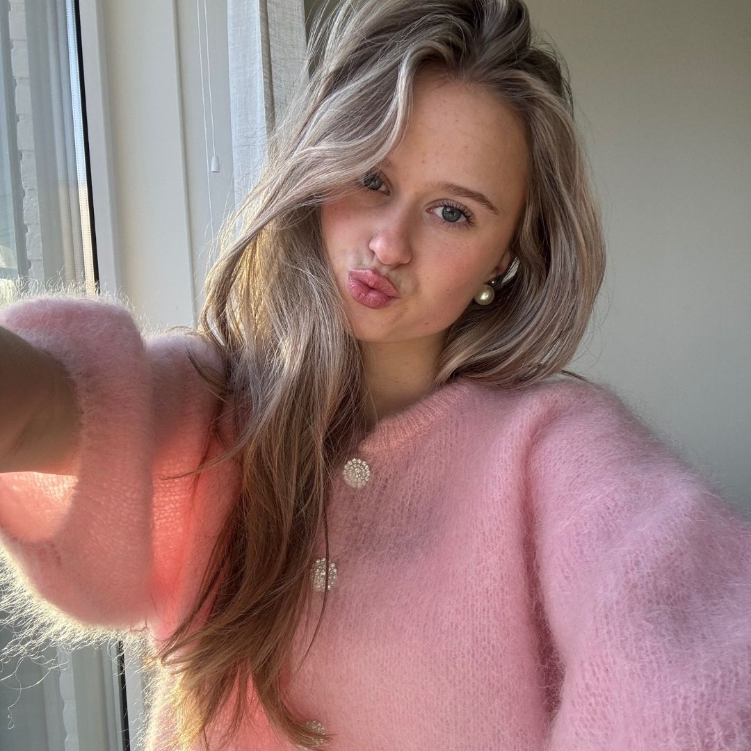 NOÉ VEST MOHAIR ROZE