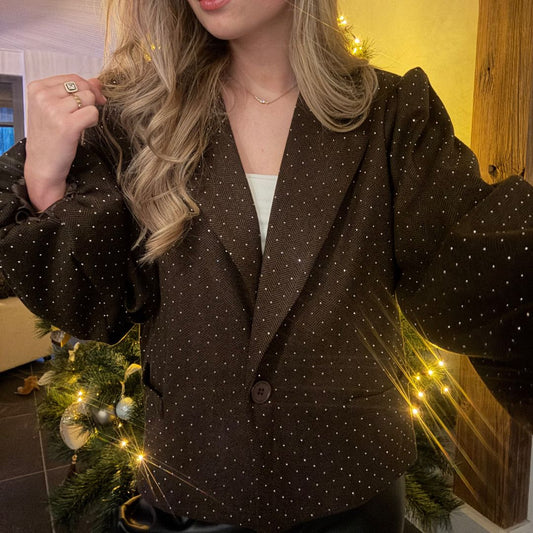 ANNA BLAZER STRASS DONKERBRUIN