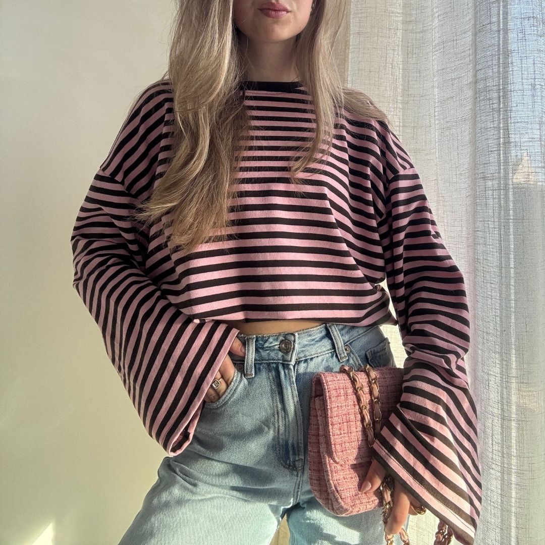 ELLA SHIRT ROZE/BRUIN