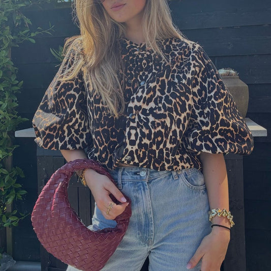 Charlie blouse panterprint