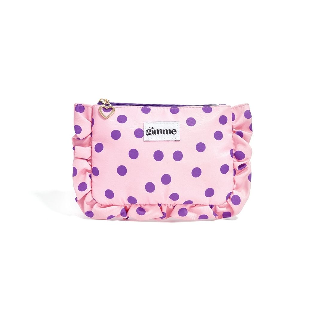 GIMME TASJE KLEIN STIP ROZE PAARS
