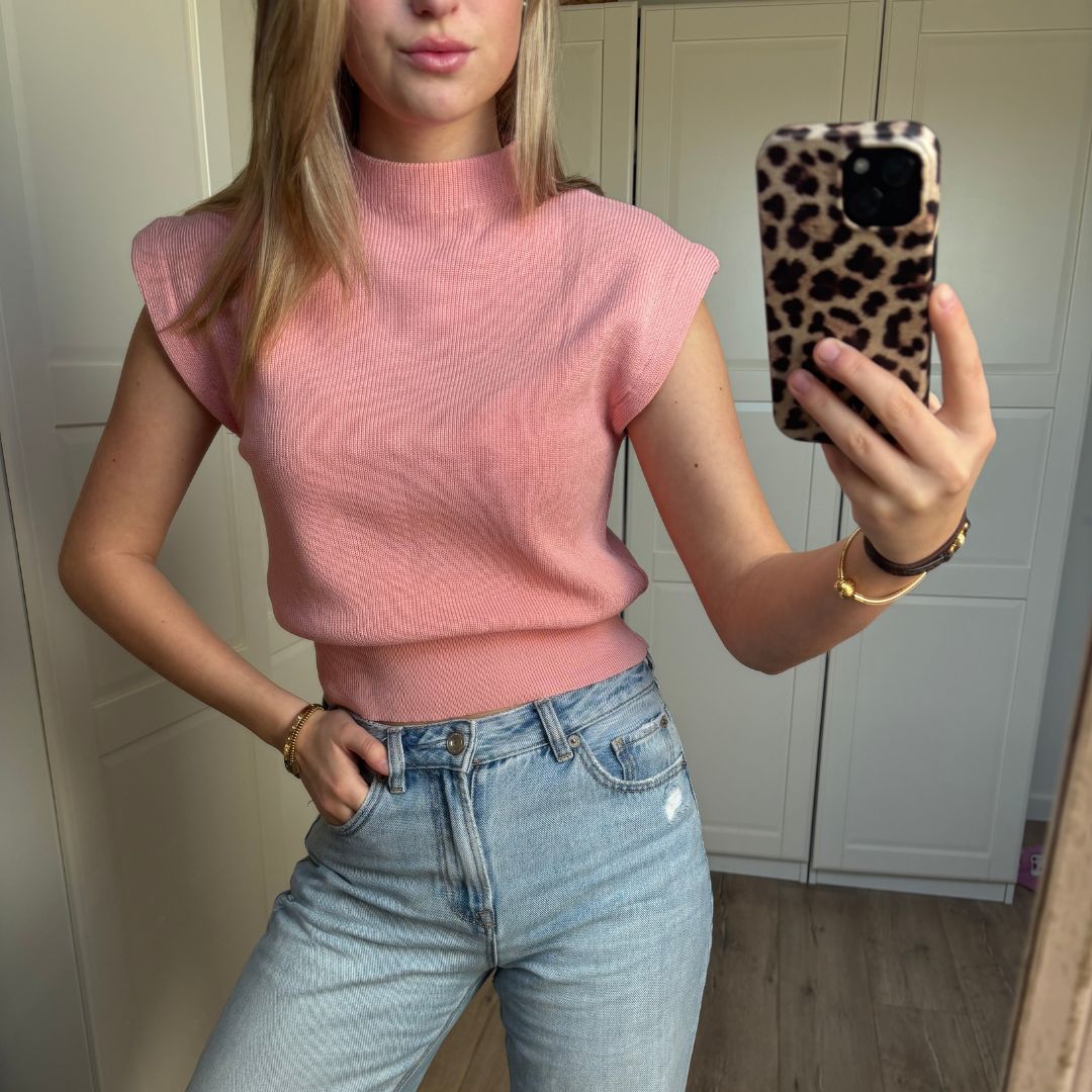 LUCY TOP ROZE KNIT