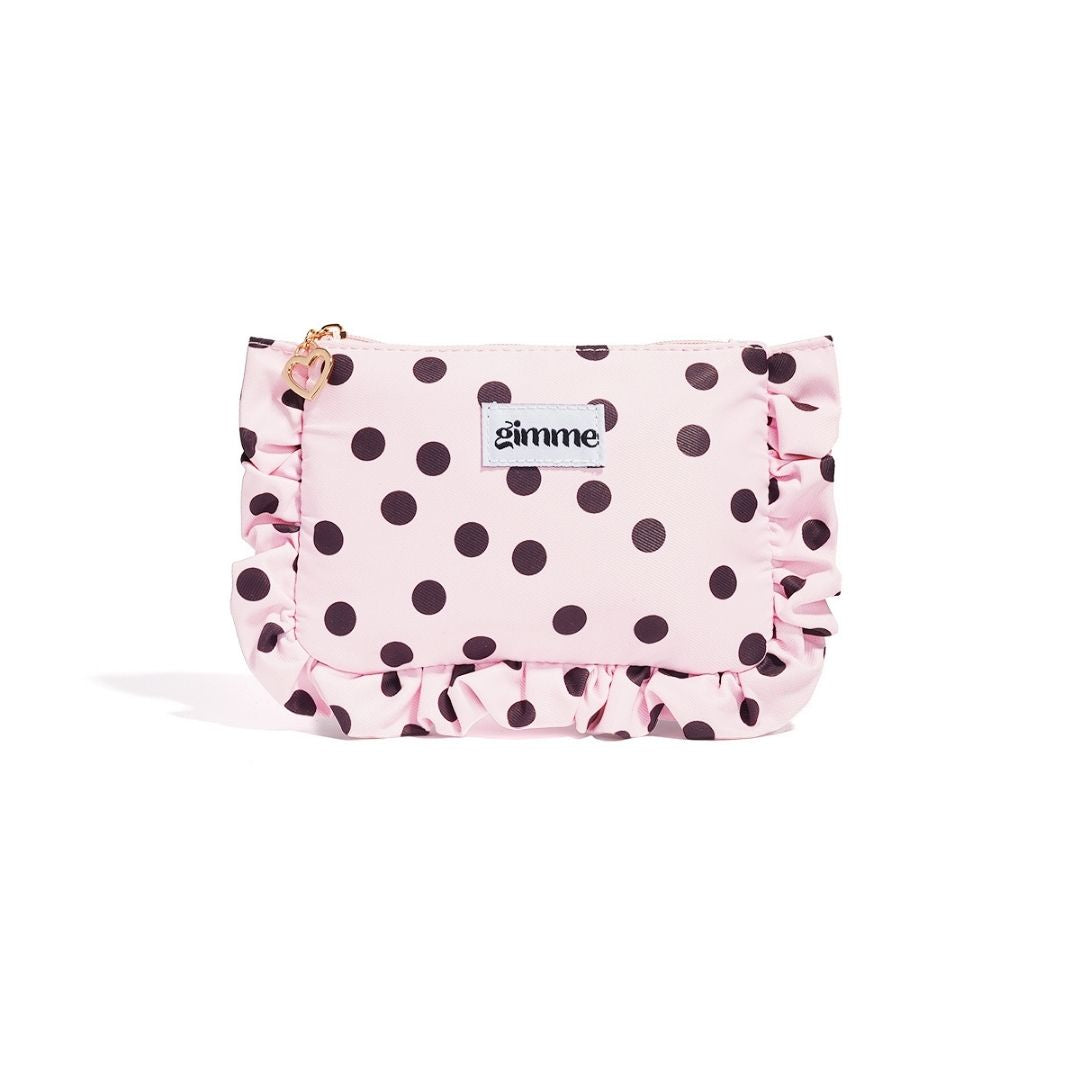 GIMME TASJE KLEIN STIP ROZE BRUIN