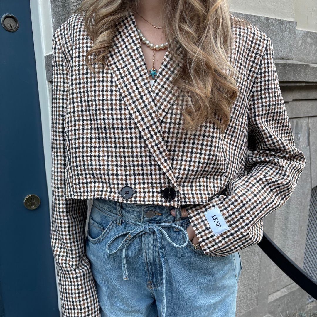 FELINE BLAZER CROPPED