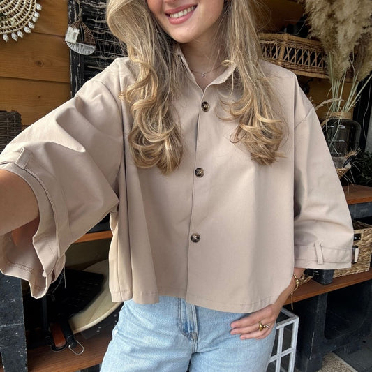 CELINE BLOUSE TRENCHCOAT BEIGE