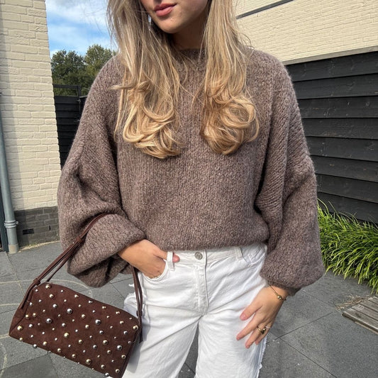 SENNE TRUI KNIT TAUPE