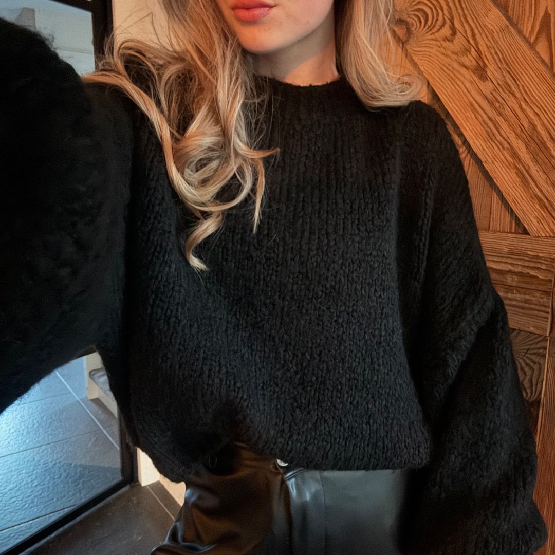 SENNE TRUI KNIT ZWART