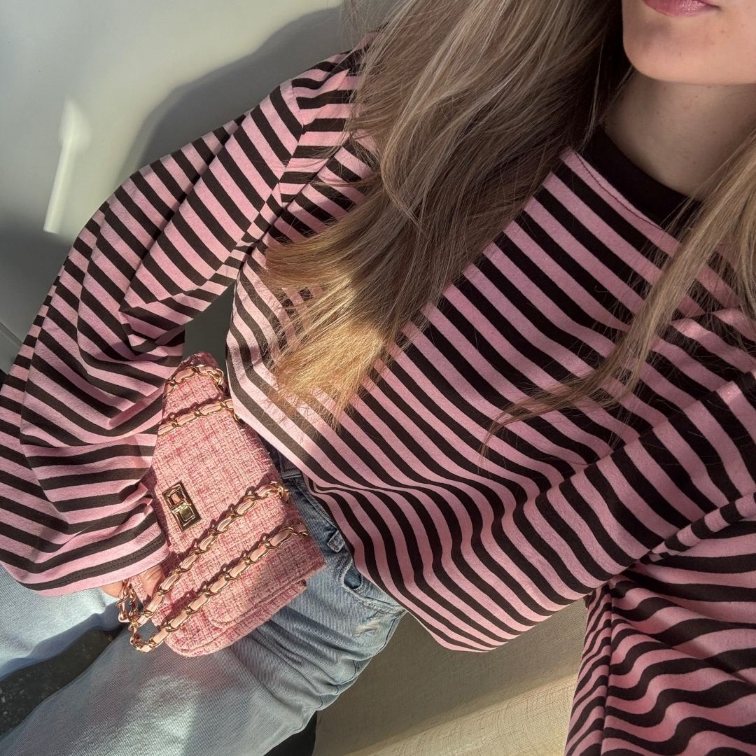 ELLA SHIRT ROZE/BRUIN