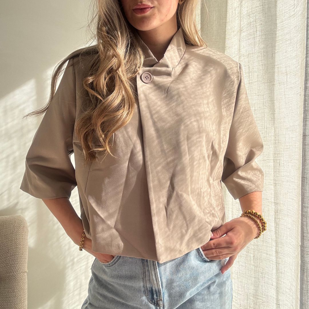 MILLY BLAZER TAUPE