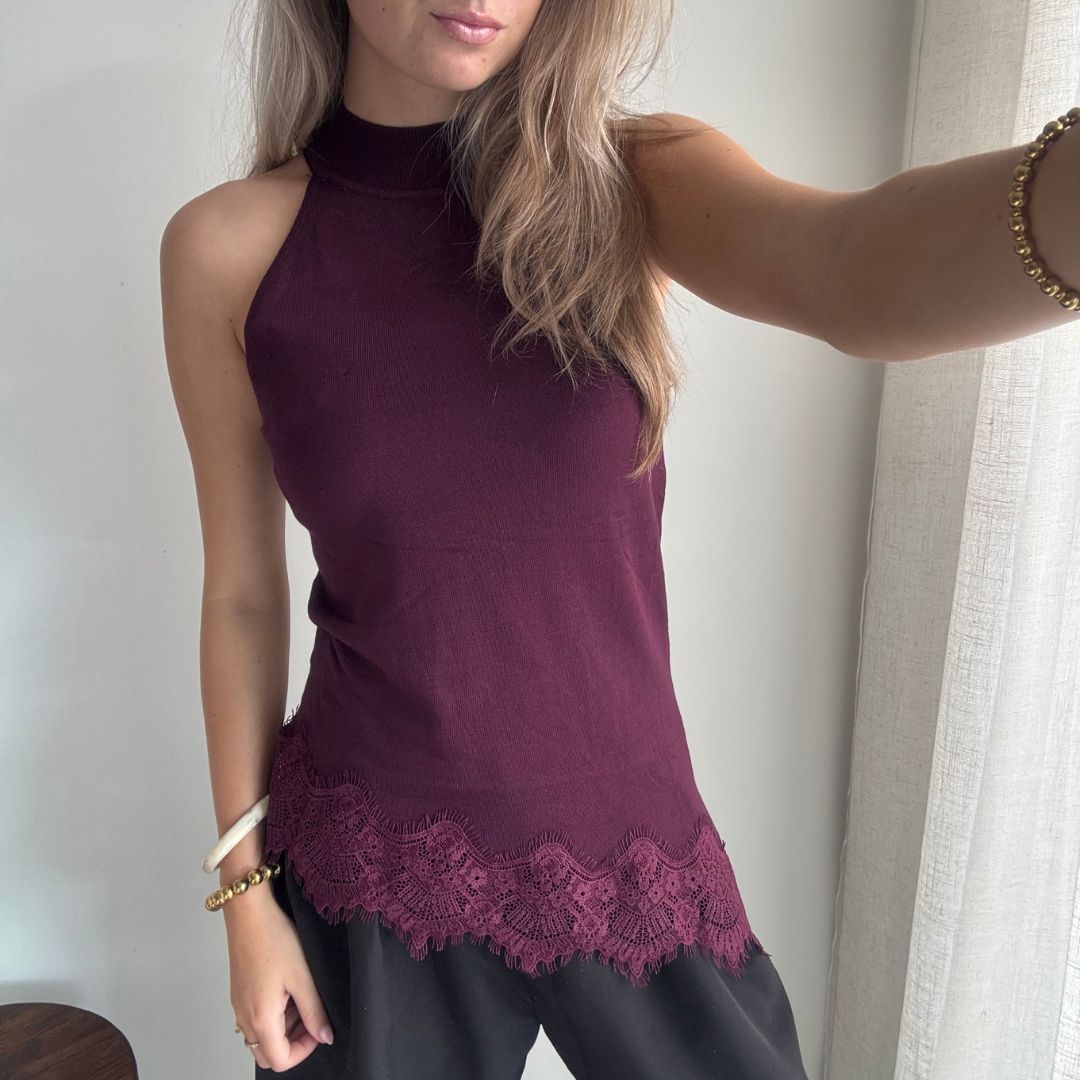 FIENE TOP BORDEAUX